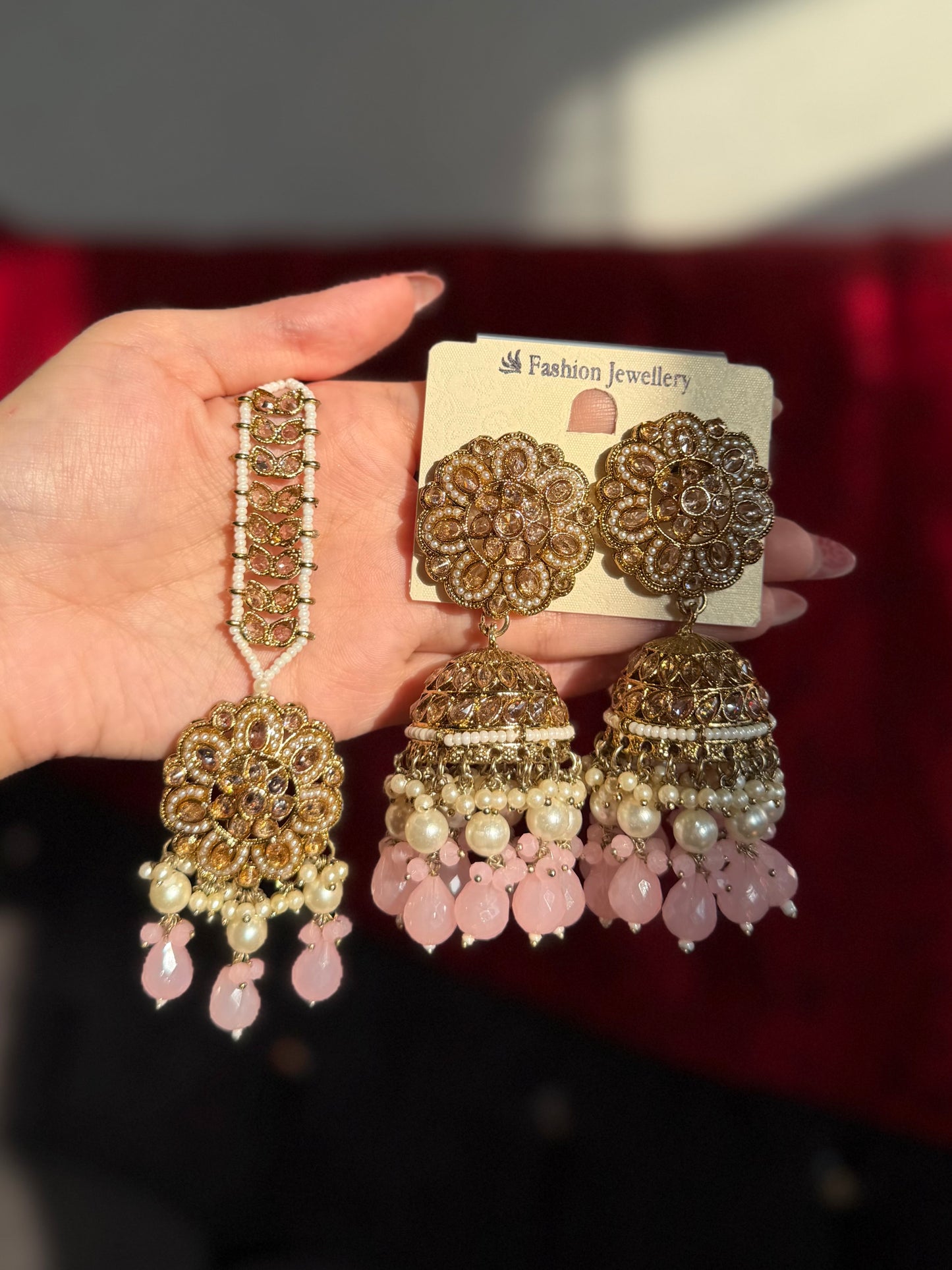 Pakistan Style Polki Jumka Tikka Sets