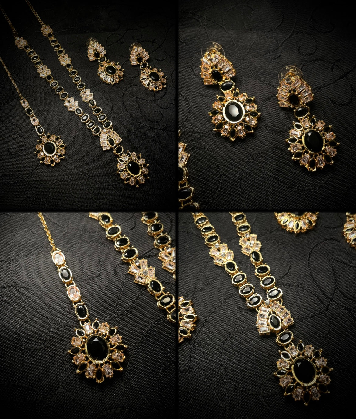 Zircon Necklace & Maala Set