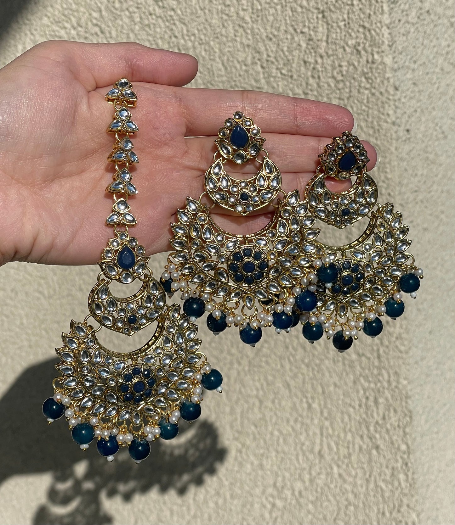 Kundan Earring Tikka Set