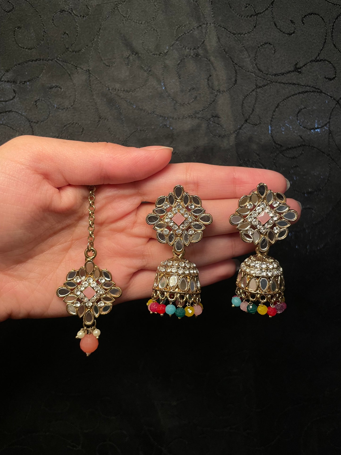 Mirror Jumka Tikka Sets
