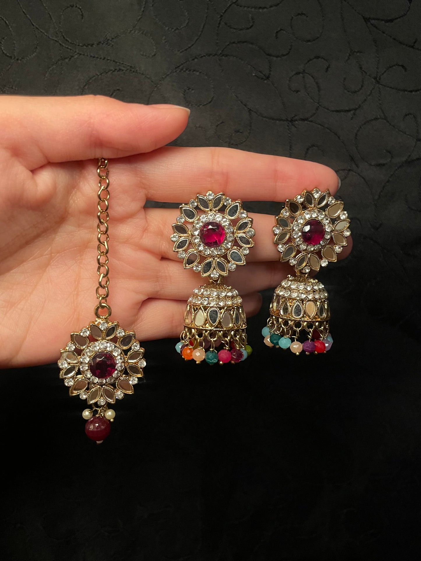Mirror Jumka Tikka Sets