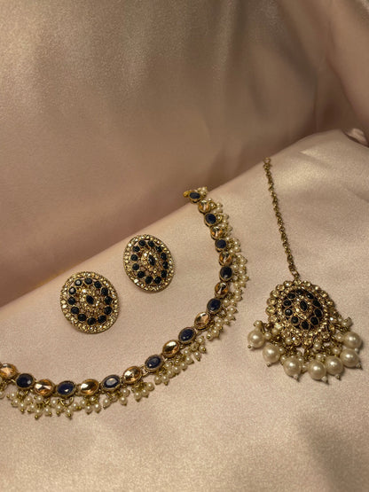 ✨Indian Choker & Necklace Set w/Studs ✨