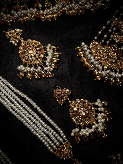 ✨Pakistani Zircon Bridal Choker & Maala Set✨