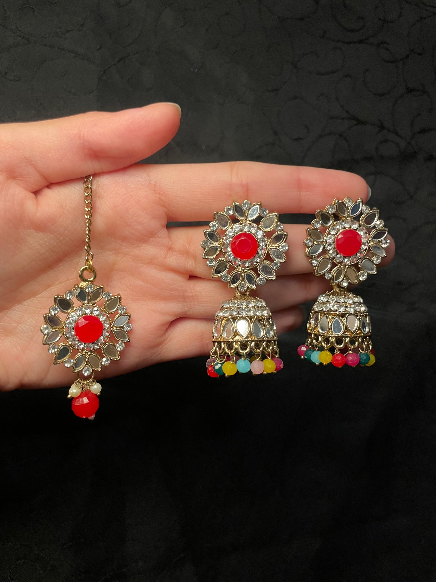 Mirror Jumka Tikka Sets