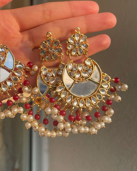 Pakistani Mirror Earrings