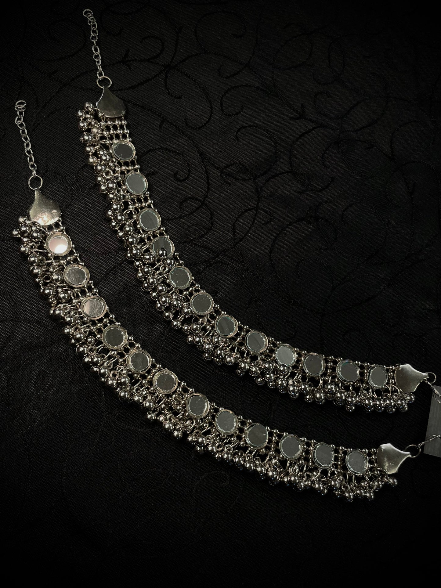 Mirror Oxidize Anklets