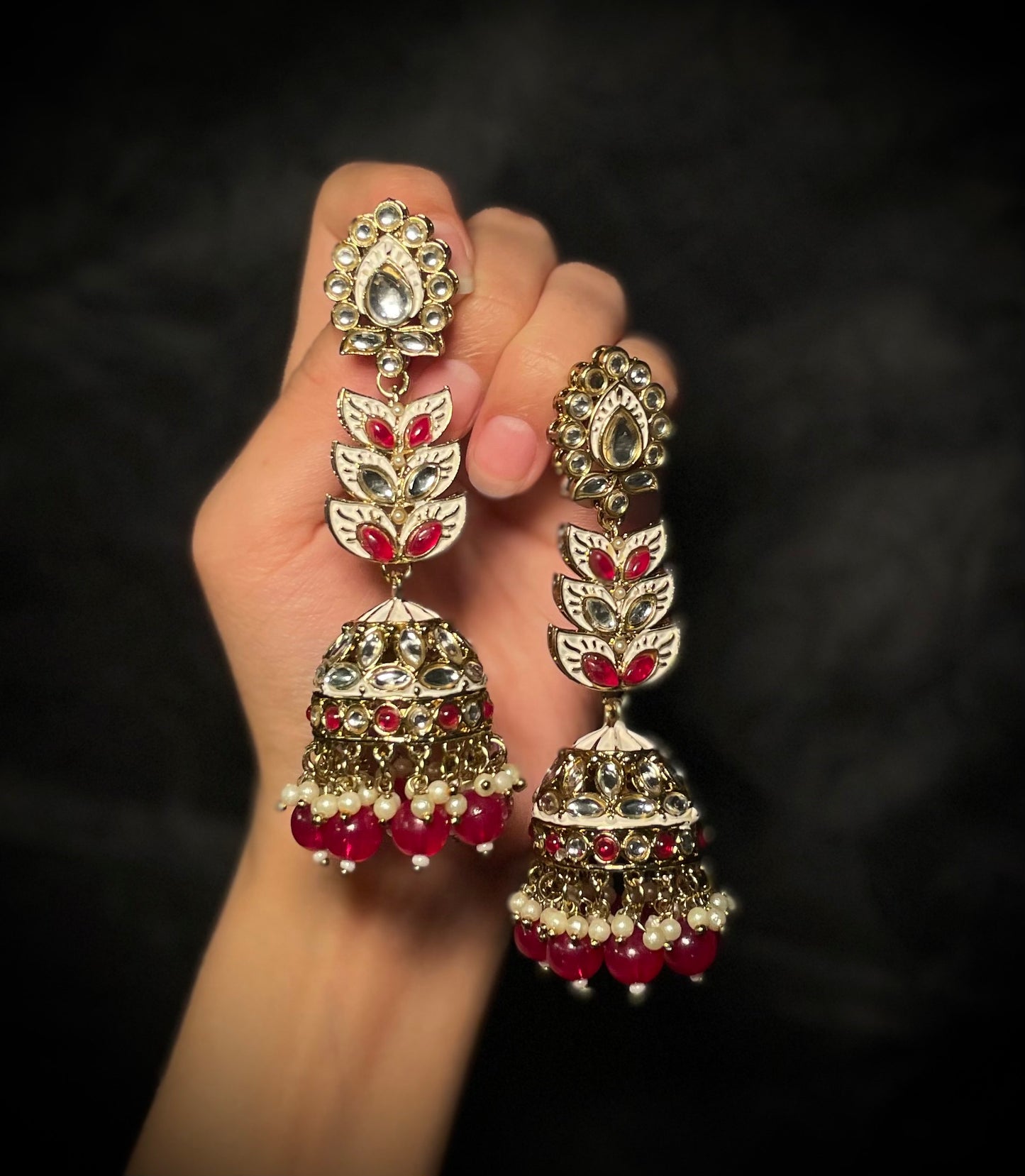 Meenakari Kundan Jumka Earrings