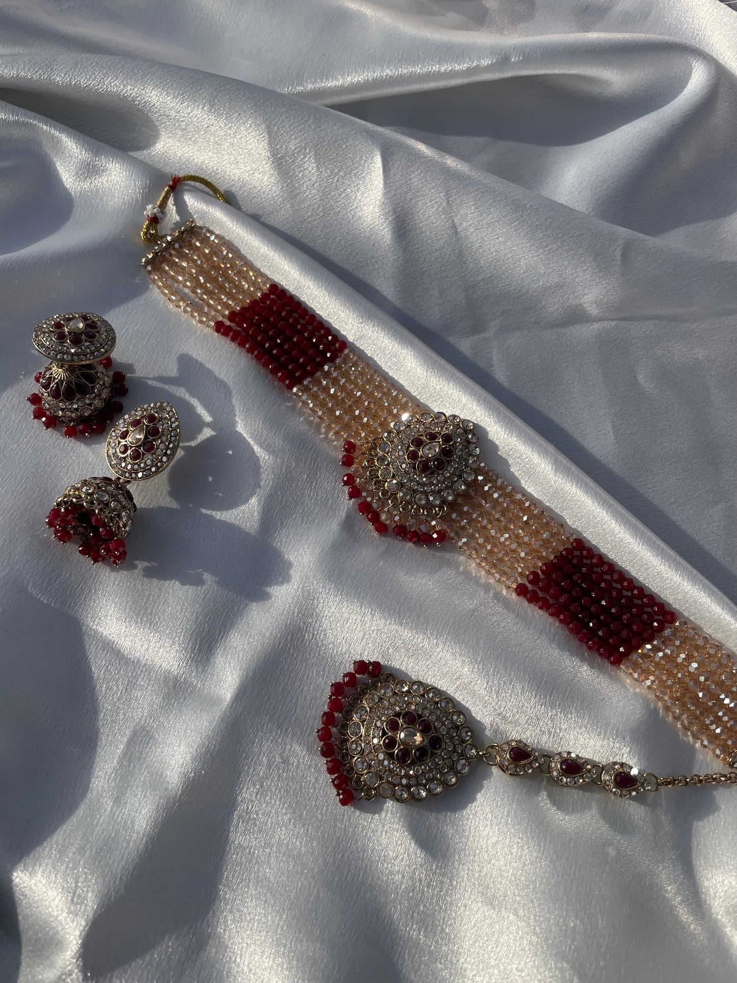 Stone & Crystal Choker Sets