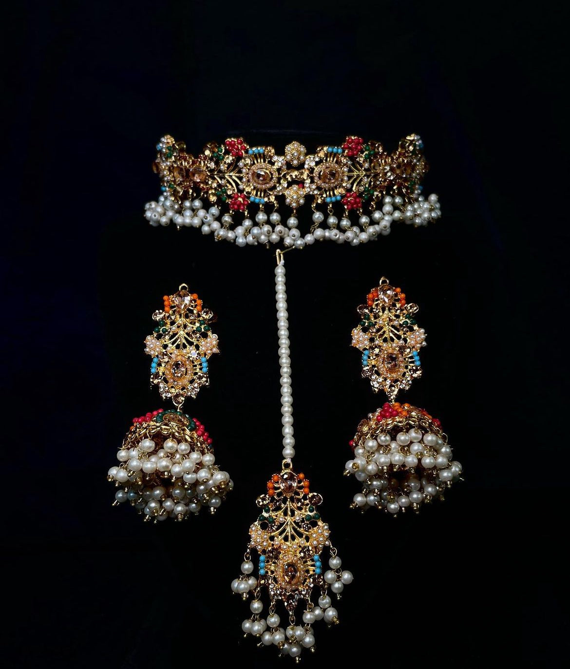 ✨Pakistani Nauratan Choker Set✨