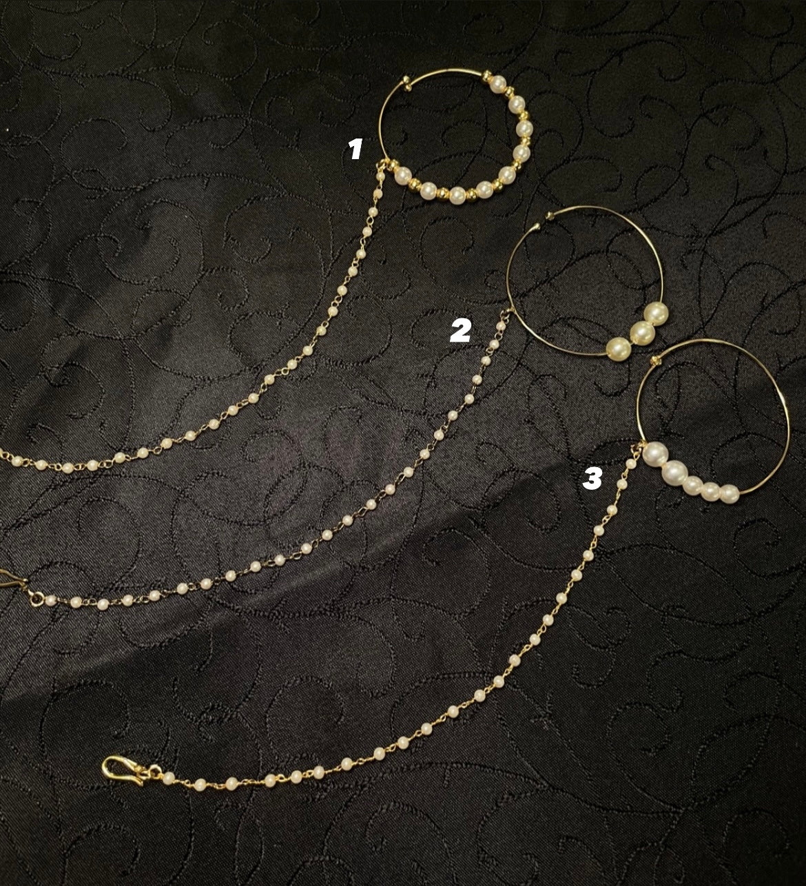 Bridal Pearl Nose Rings