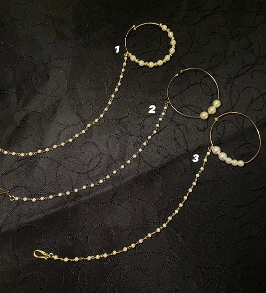 Bridal Pearl Nose Rings