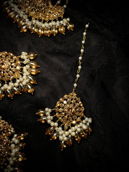 ✨Pakistani Zircon Bridal Choker & Maala Set✨