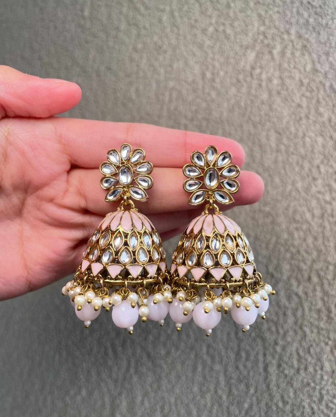✨Indian Kundan Meenakari Jumke✨
