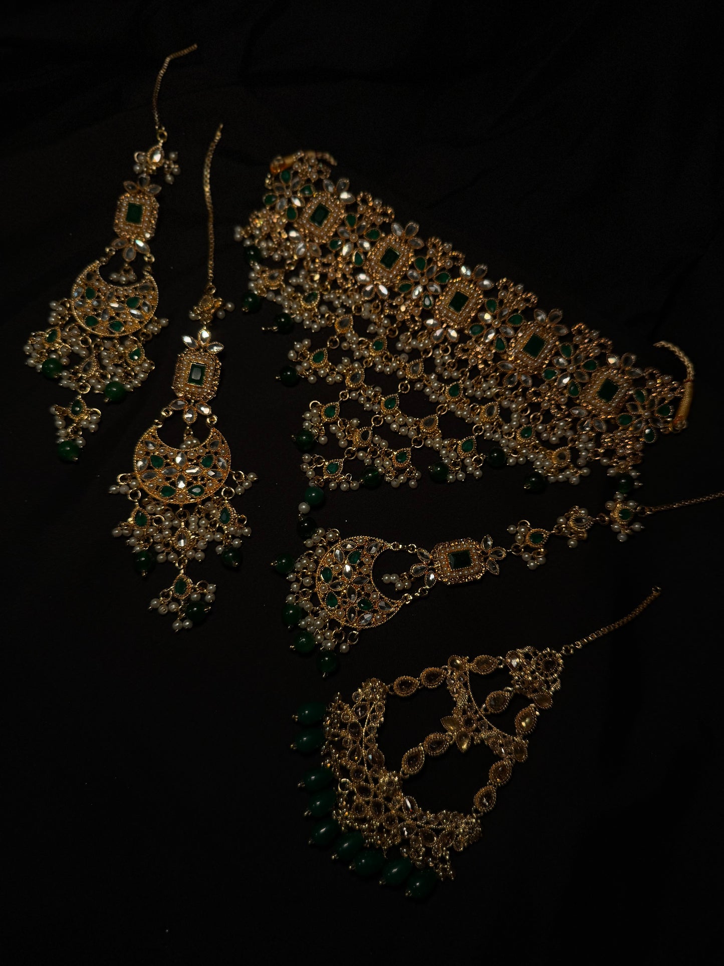 Pakistani Mirror V Choker Bridal Set