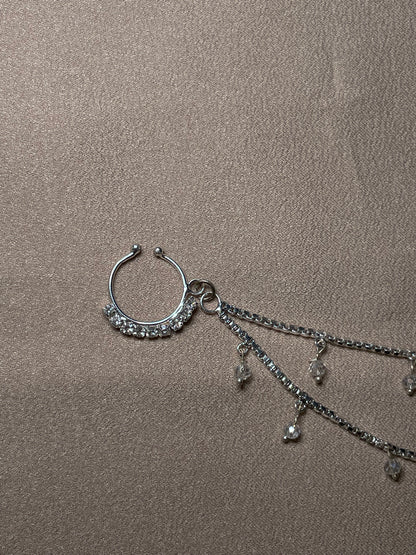 ✨Mini Nose Ring w/Double Chain✨