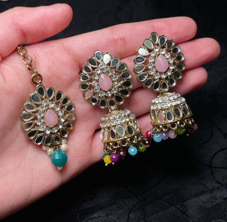 Mirror Jumka Tikka Sets