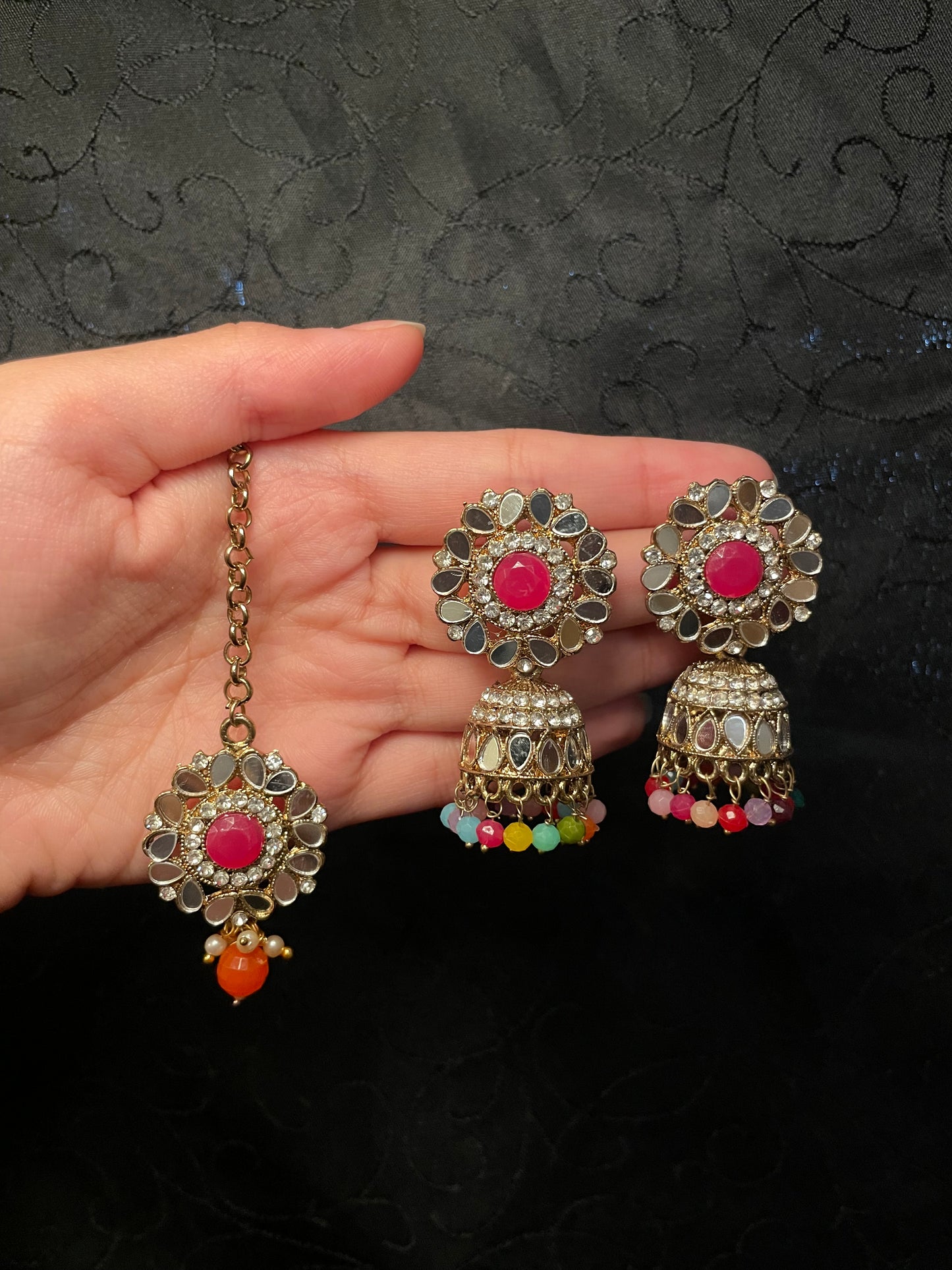 Mirror Jumka Tikka Sets