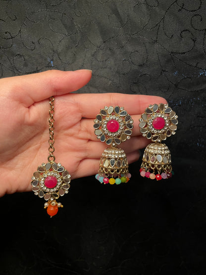 Mirror Jumka Tikka Sets