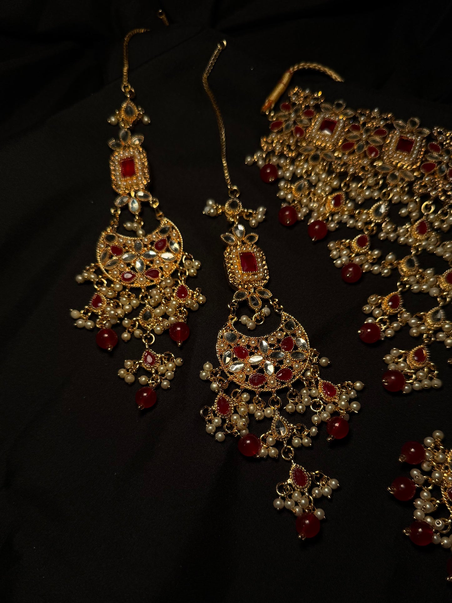 Pakistani Mirror V Choker Bridal Set