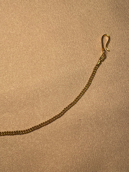 ✨South Indian Nose Pin w/Chain (Clip On)✨