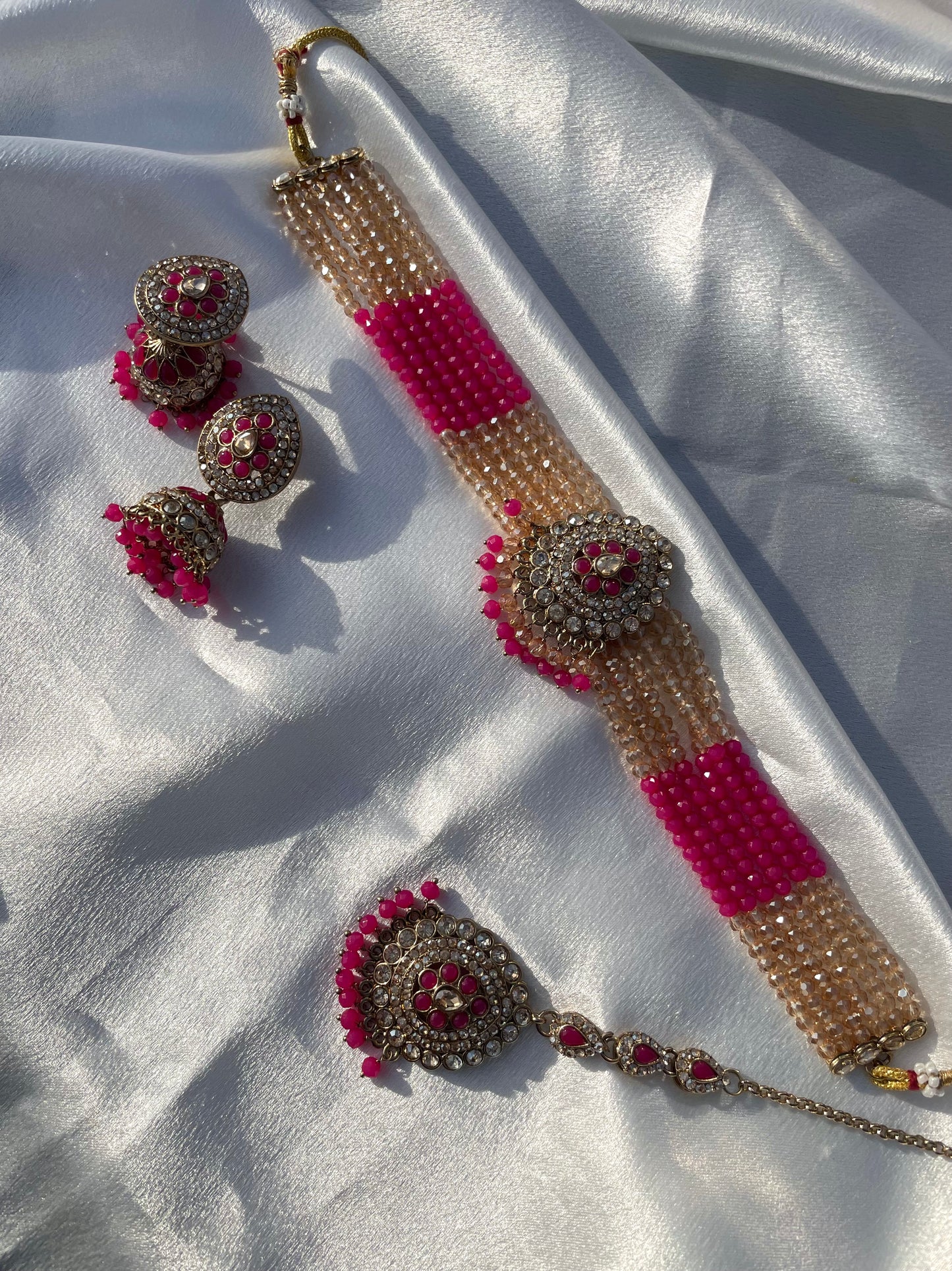 Stone & Crystal Choker Sets