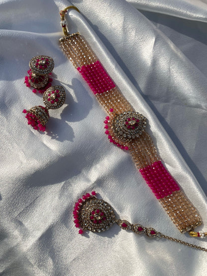 Stone & Crystal Choker Sets