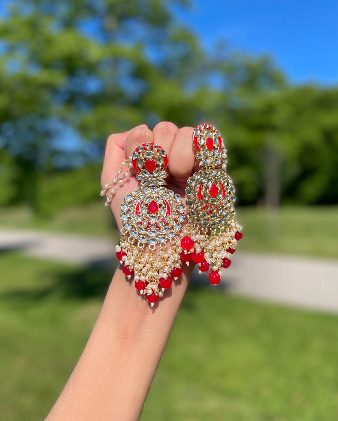 ✨Kundan Chandelier Earrings✨