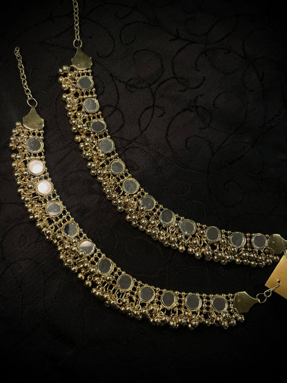 Mirror Oxidize Anklets
