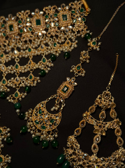 Pakistani Mirror V Choker Bridal Set