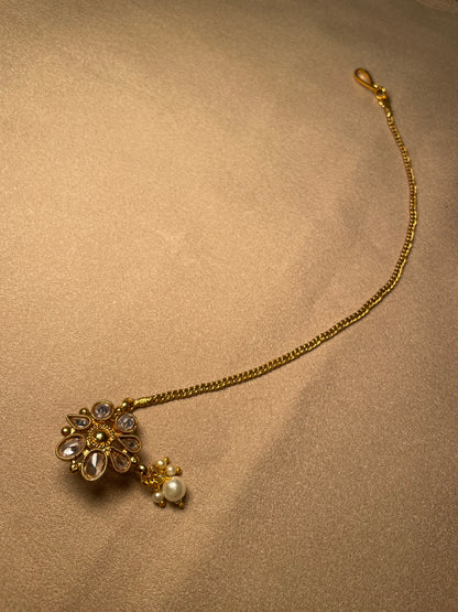 ✨South Indian Nose Pin w/Chain (Clip On)✨