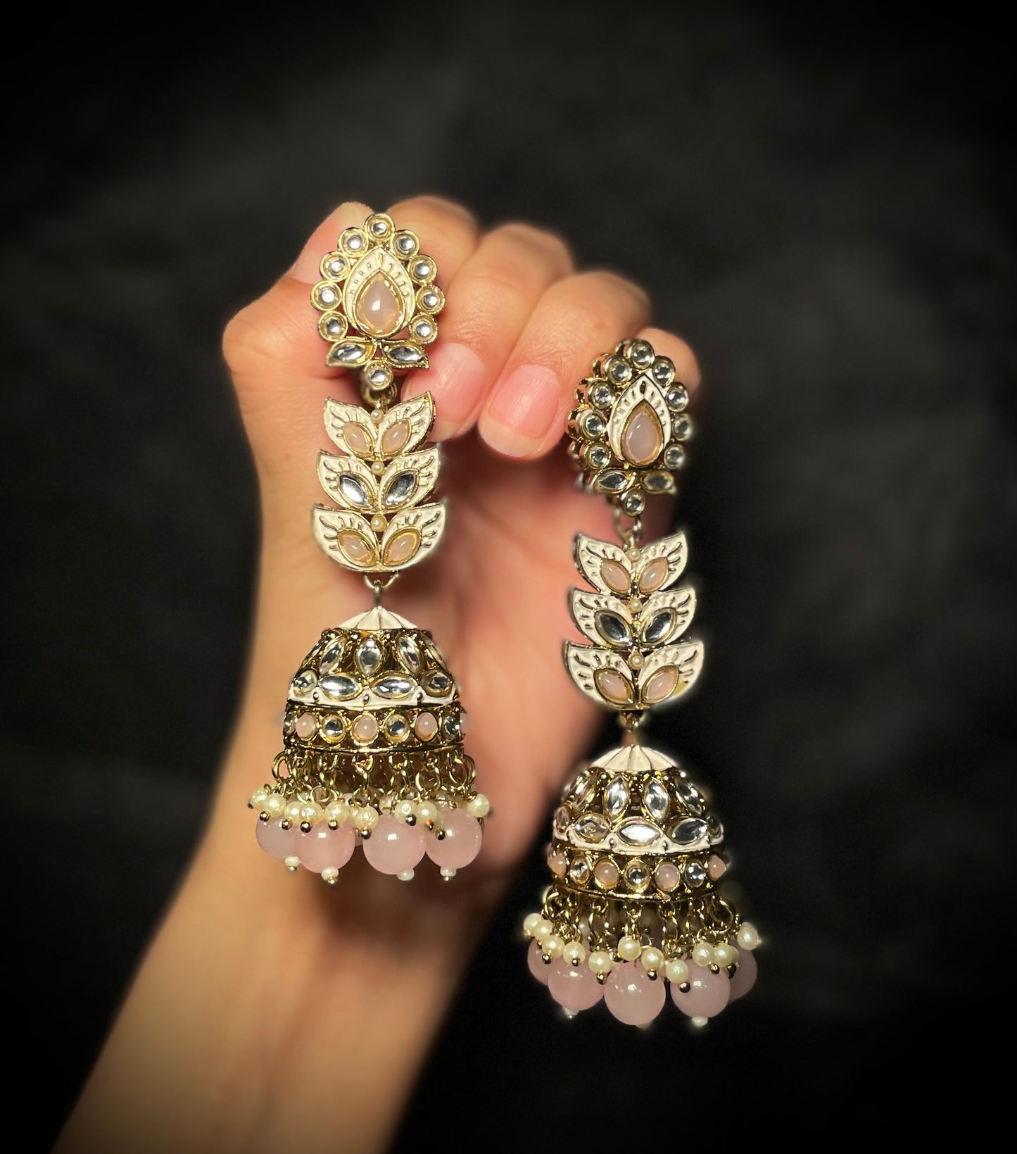 Meenakari Kundan Jumka Earrings