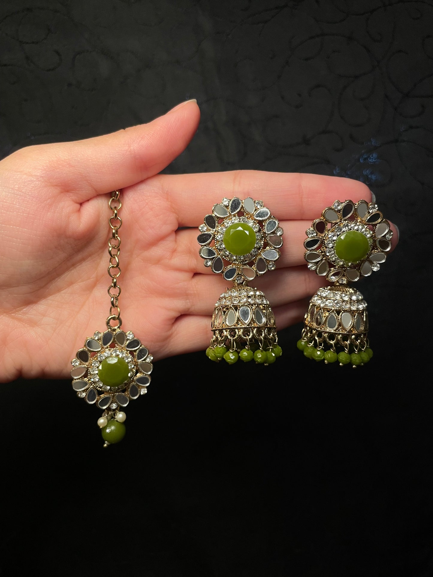 Mirror Jumka Tikka Sets