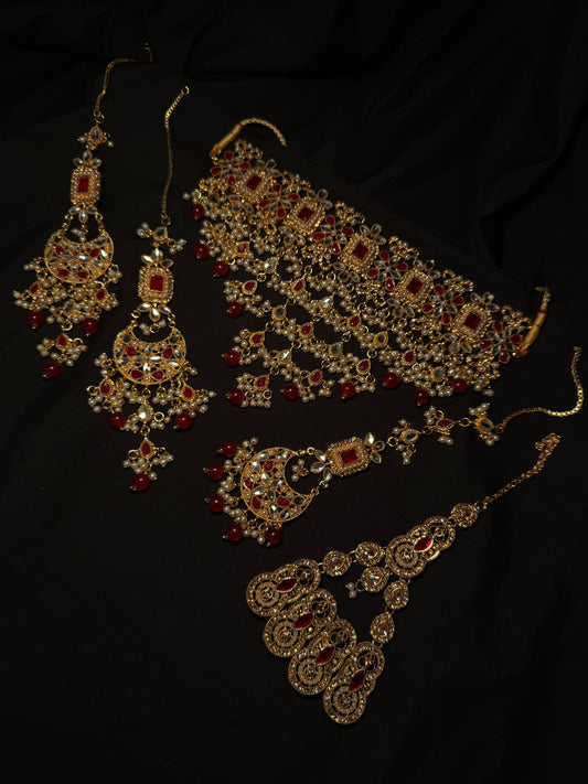Pakistani Mirror V Choker Bridal Set