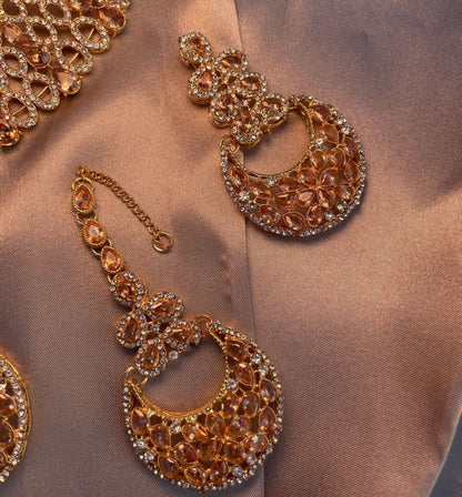 ✨Pakistani Zircon Semi Bridal Set✨