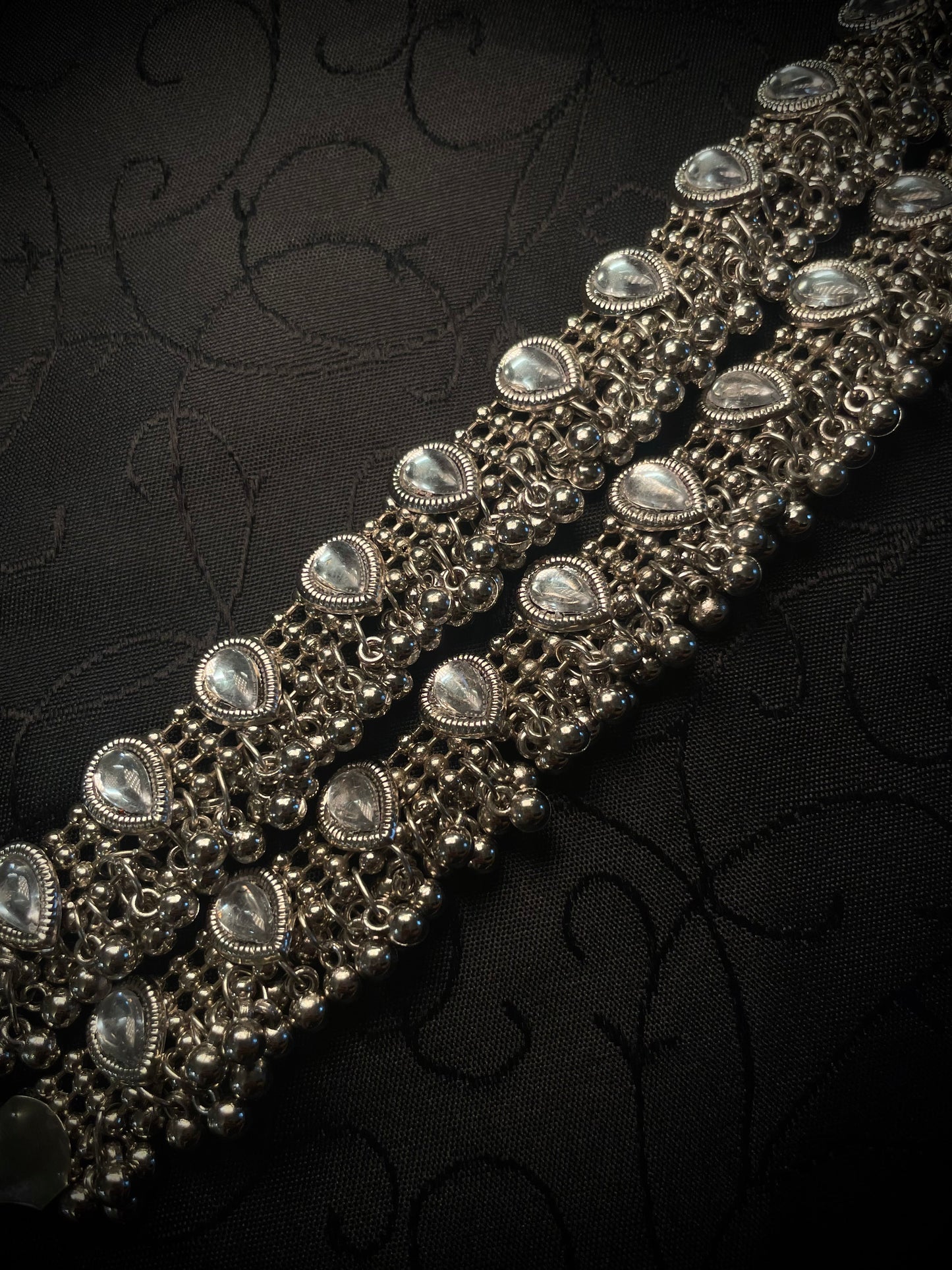 Kundan Oxidize Anklets
