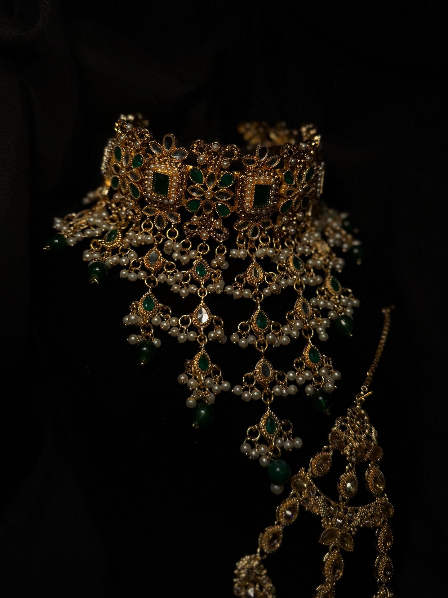 Pakistani Mirror V Choker Bridal Set