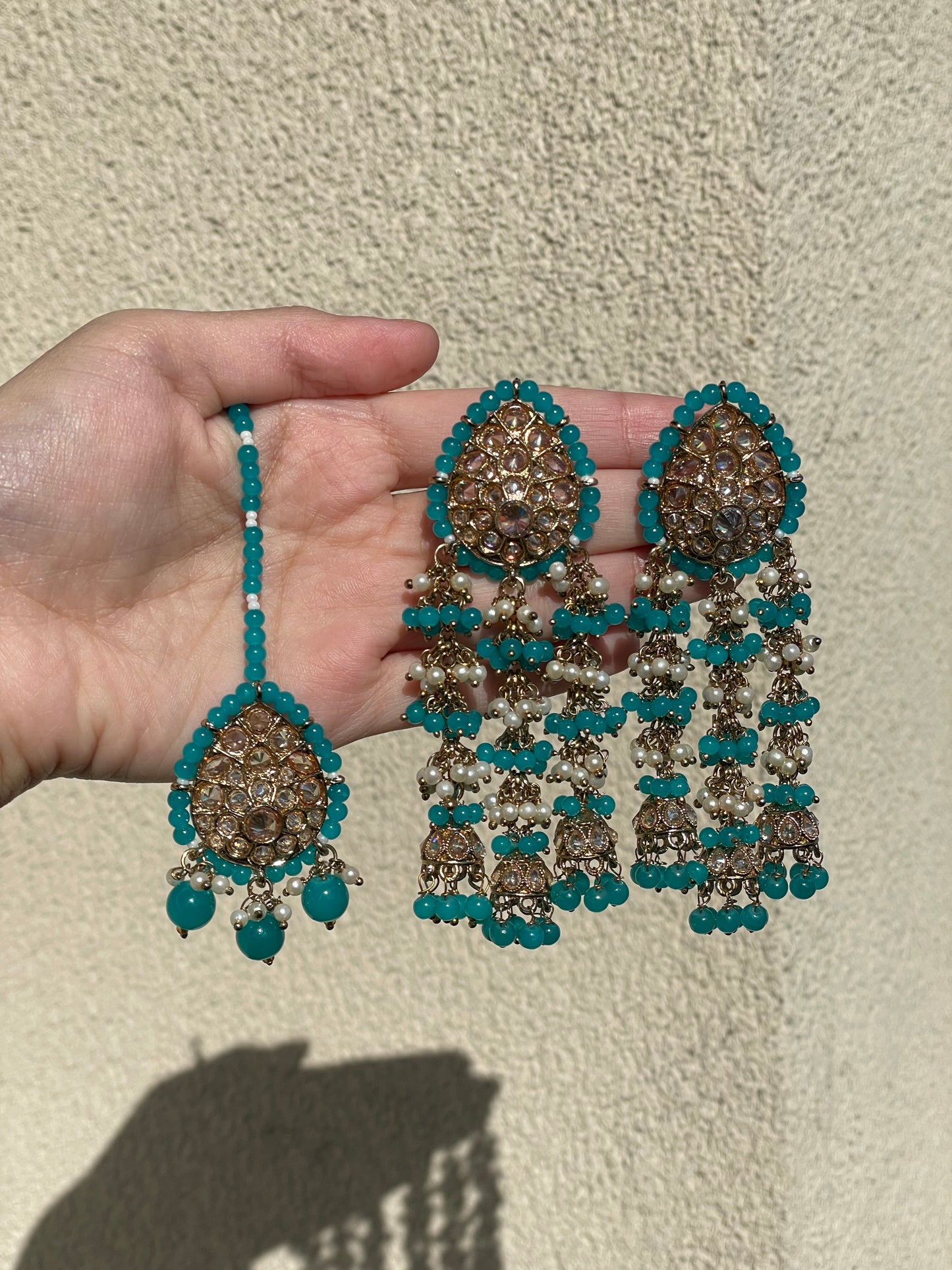 Polki Chandelier Jumka Earrings