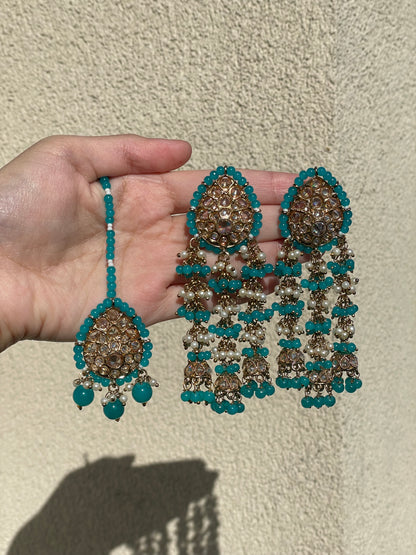 Polki Chandelier Jumka Earrings