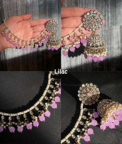 Rhinestone Bahubali Jumke
