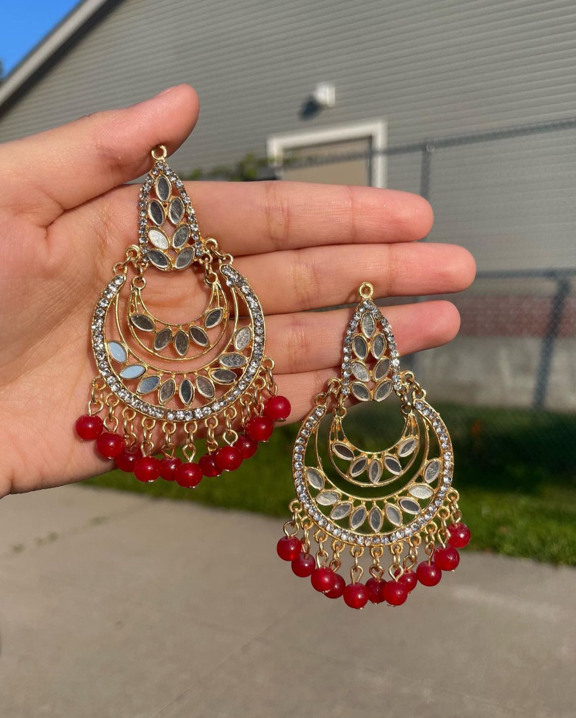 ✨Pakistani Mirror Earrings✨