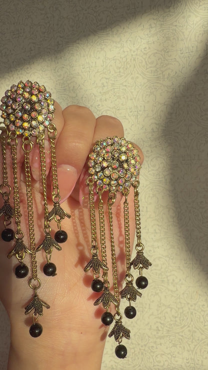 Oxidized Jumki Earrings