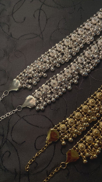 Indian Style Oxidize Anklets
