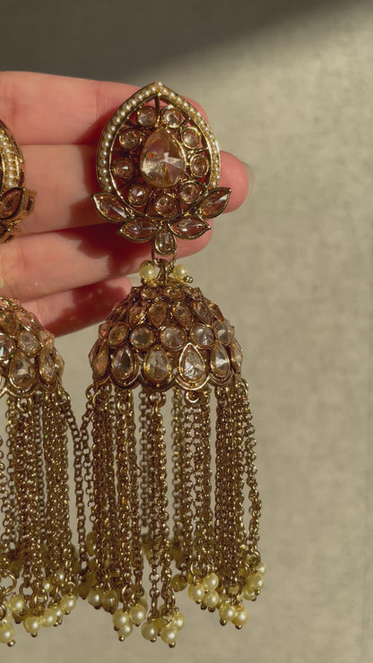 ✨Polki Chandelier Jumka Tikka Set✨