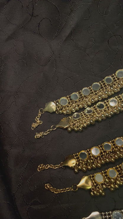 Mirror Oxidize Anklets